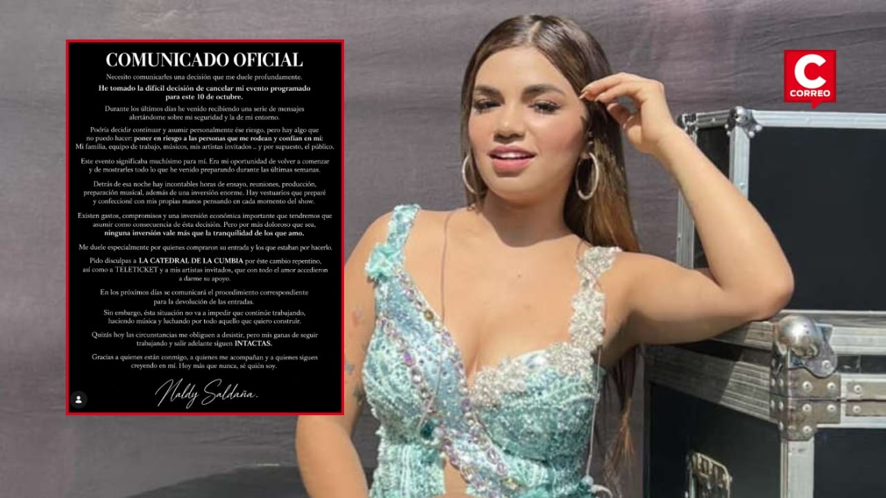 Naldy Saldaña cancela su debut como solista por motivos de seguridad