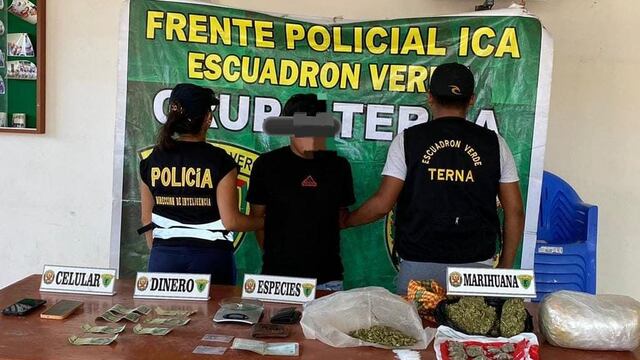 Ica: joven es detenido con 2 kilos y medio de marihuana en su vivienda en Parcona