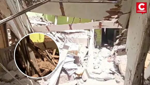 Mujer de 83 años resultó herida tras derrumbe de su casa en La Victoria.