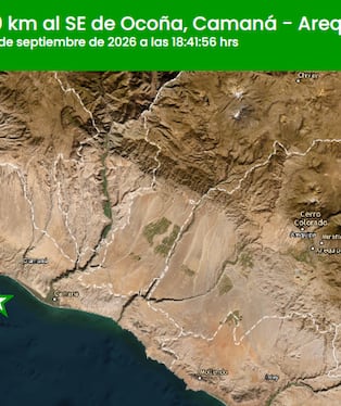En la región Arequipa se registraron 93 sismos durante el 2026