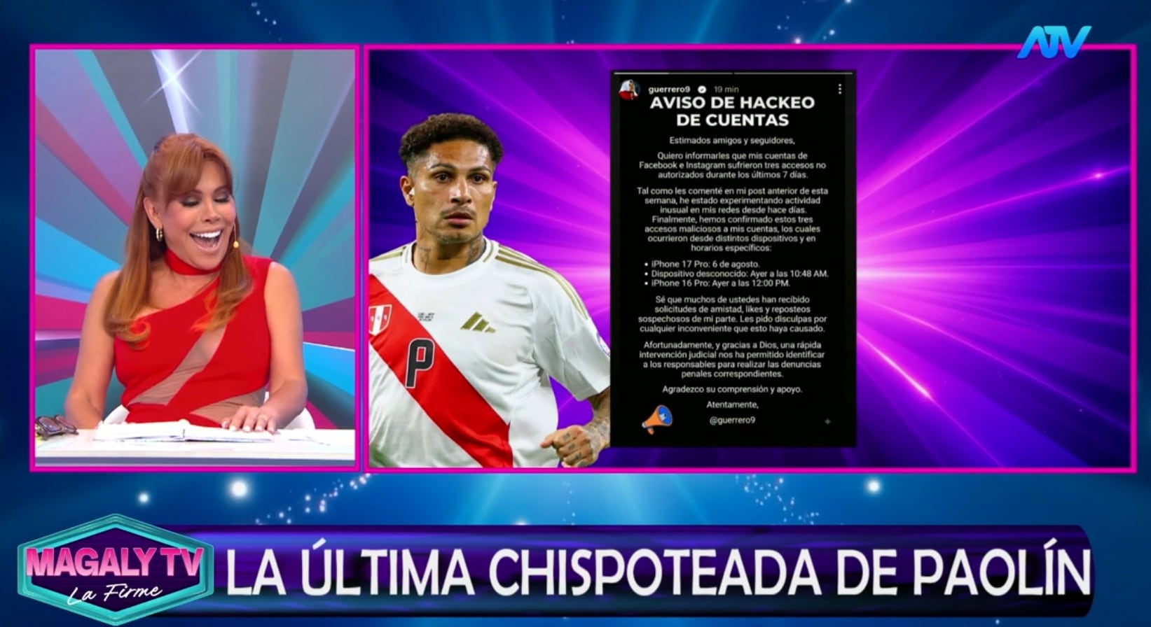 La conductora cuestionó la explicación del futbolista tras el reposteo de una publicación de Alondra García Miró desde su cuenta de Instagram.
