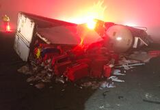 Arequipa: Choque múltiple en la Panamericana Sur deja daños materiales, en Caravelí