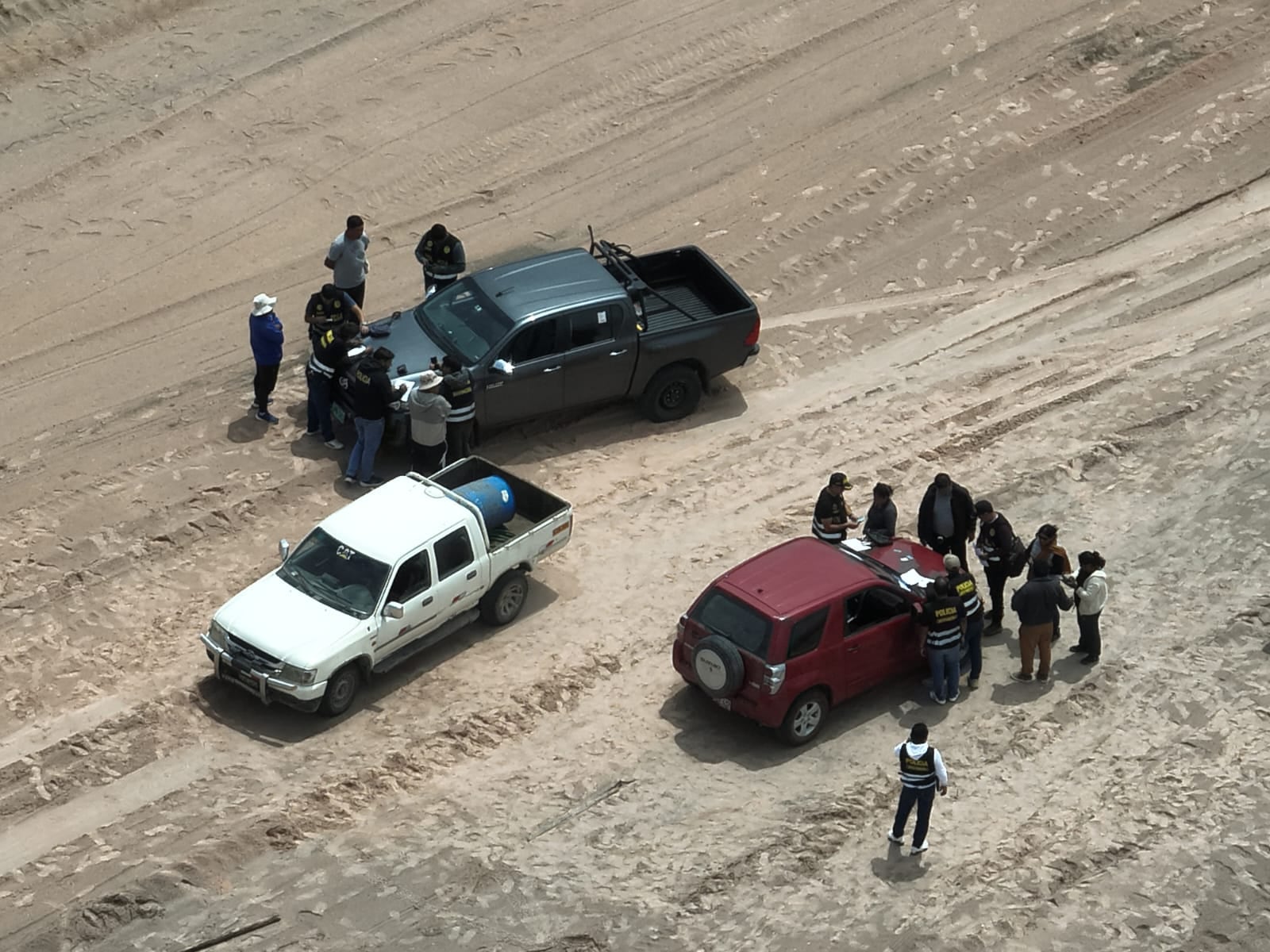 Detienen a 7 personas por tráfico de terrenos en Ampaca- Uchumayo (Foto: PNP)