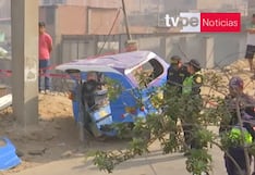 Jicamarca: miniván se despista, choca contra vivienda y deja a una mujer fallecida