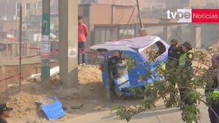 Jicamarca: miniván se despista, choca contra vivienda y deja a una mujer fallecida