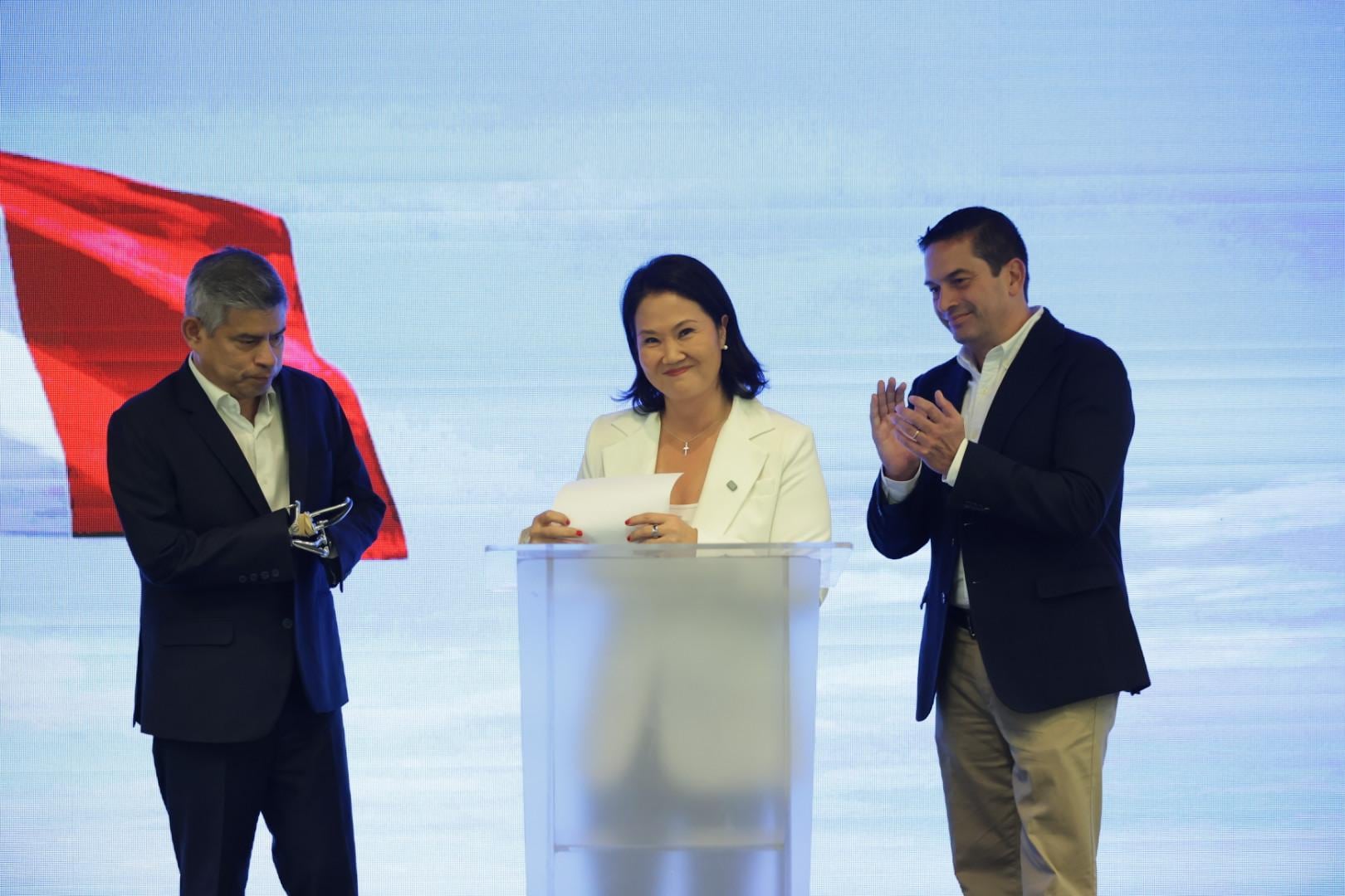 Keiko Fujimori tiene asegurado su pase a la segunda vuelta. Fotos: Hugo Pérez /@photo.gec