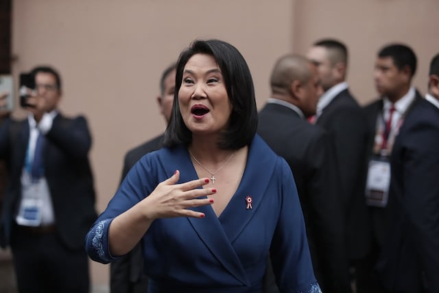 Keiko Fujimori inicia agenda de la Transmisión de Mando en Torre Tagle