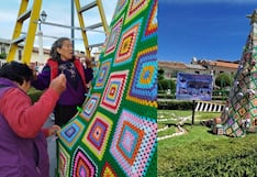 La Libertad: Adultos mayores confeccionaron árbol navideño tejido en Huamachuco