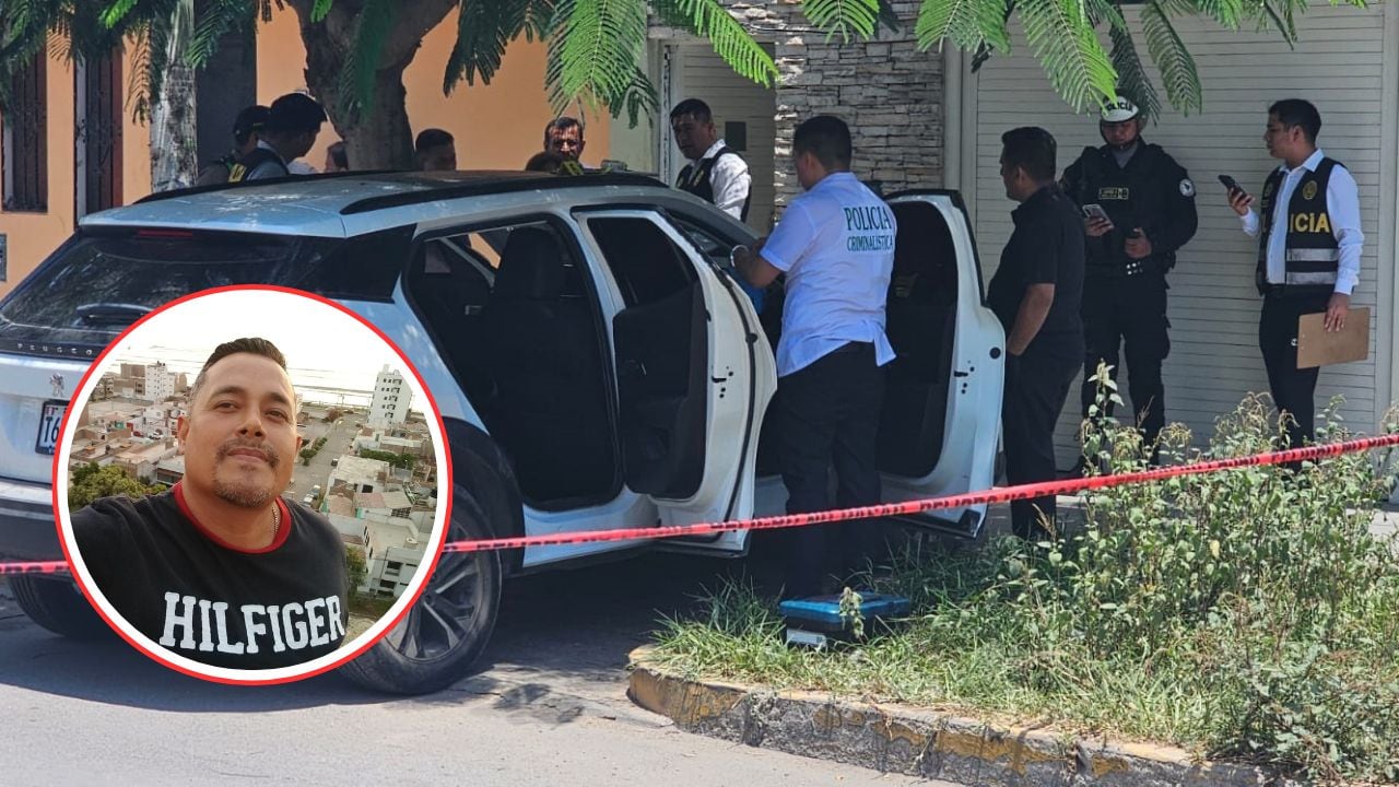 La víctima, identificada como Milko Gary Encomenderos Alva, fue sorprendido por sicarios cuando estaba en su camioneta en la puerta de su casa.