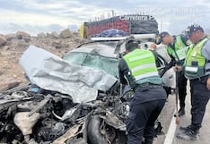 Conductor y copiloto mueren en accidente, en Panamericana Sur de Arequipa