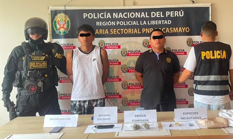 Policía los detuvo cuando se movilizaban en una mototaxi por la provincia de Pacasmayo.