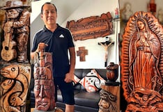 Piurano Elmer Sosa Viera transforma la madera en arte