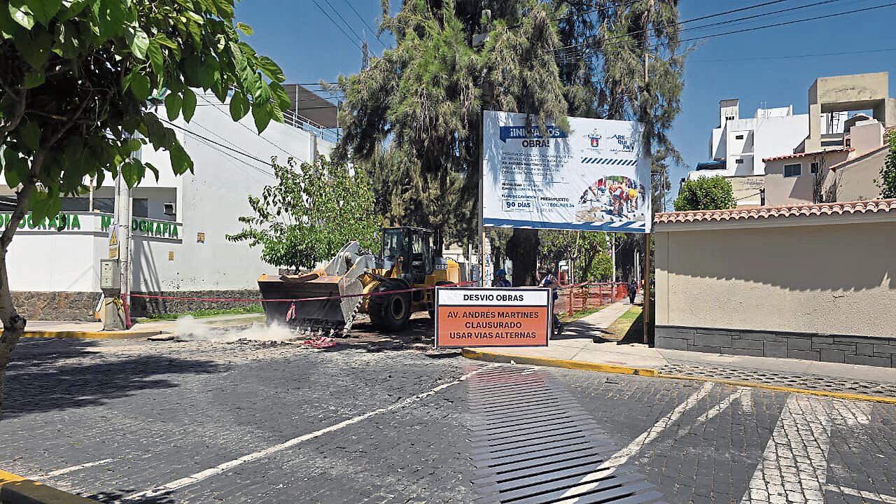 Dificultades para vecinos por obra de la Municipalidad Provincial de Arequipa. Foto: GEC.