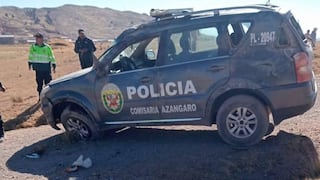 Puno: Un policía falleció y otro agente resultó herido tras despiste de patrullero en Azángaro