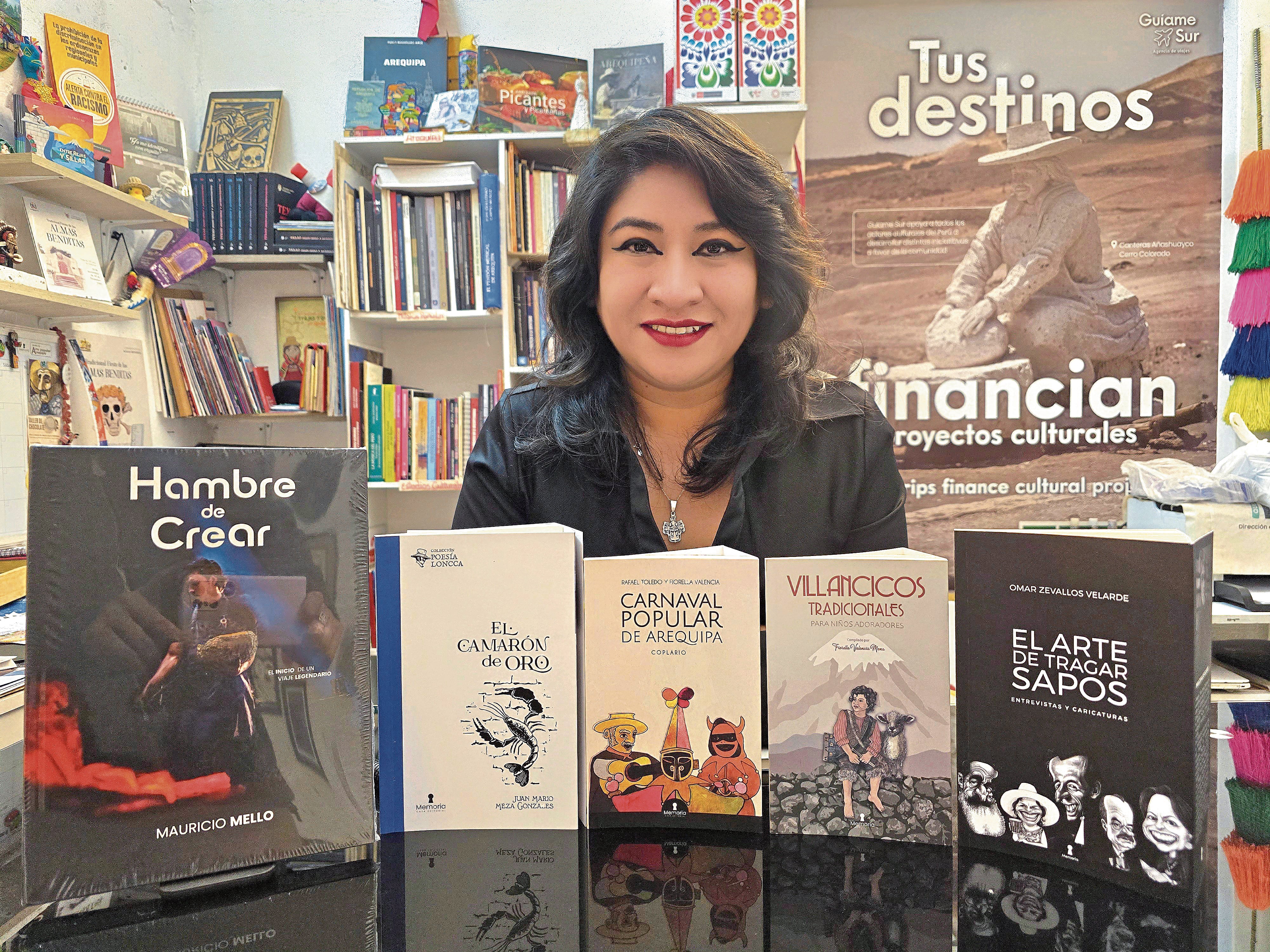 Fiorella Valencia Mena, editora y gestora cultural arequipeña. Foto: Cortesía.