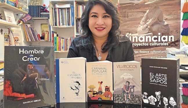 Fiorella Valencia Mena, editora y gestora cultural arequipeña. Foto: Cortesía.