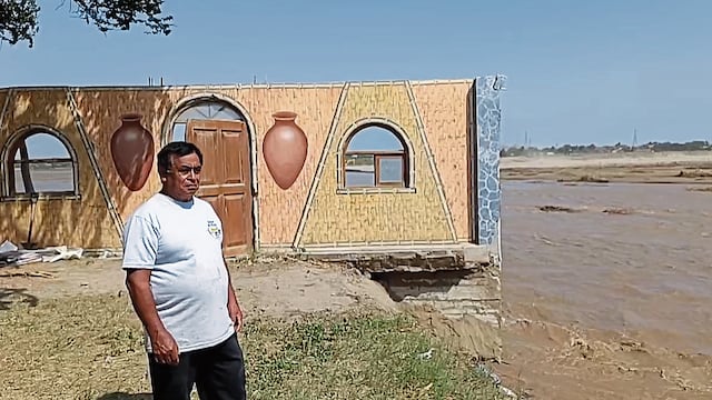Chiclayo: Río destruye parte de un restaurante campestre en Callanca