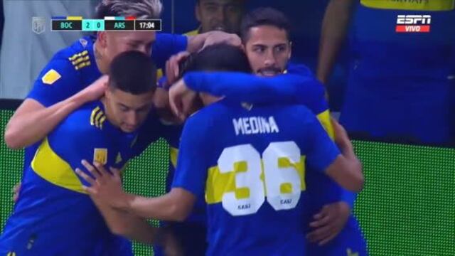 Boca Juniors celebra: Sández y Sebastián Villa pusieron el 2-0 ante Arsenal (VIDEO)