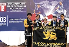 Arequipeños con medallas en Kung-fu