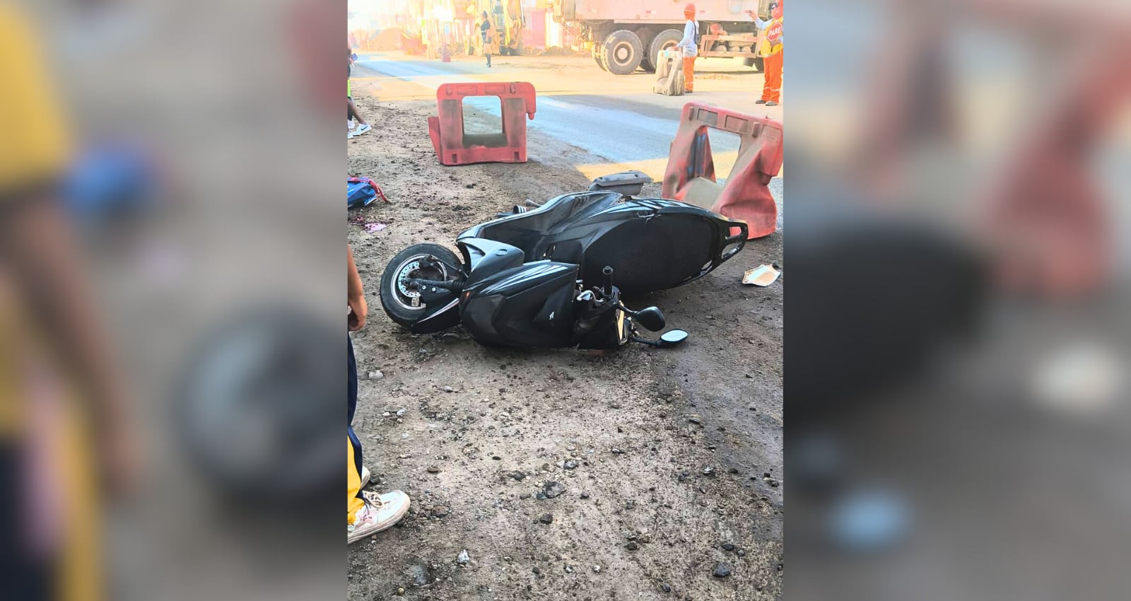 Niño muere en choque entre moto y vehículo en la Panamericana Sur, en Chala. Foto: PNP.