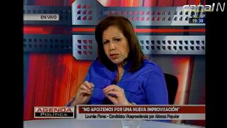 Lourdes Flores afirma que Guzmán y Acuña tienen propuestas "improvisadas"