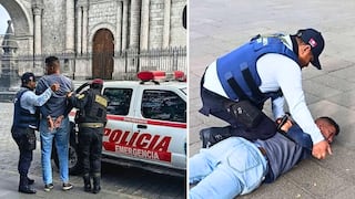 Ciudadano extranjero alteraba el orden público en la Plaza de Armas de Arequipa