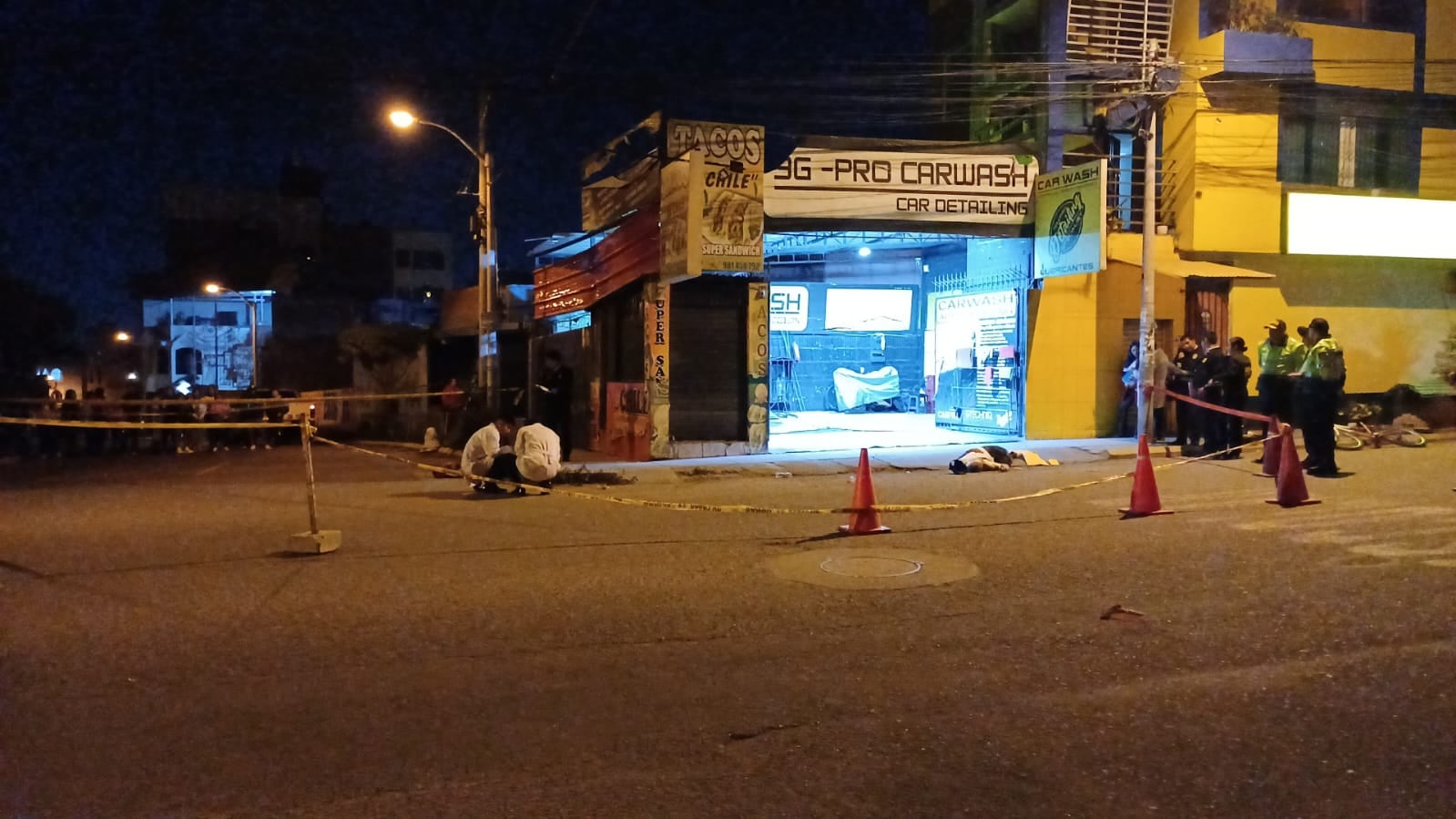 Sicarios mataron a dos venezolanos en Arequipa, en el distrito de Miraflores (Foto: Pedro Torres/@photo.gec)