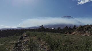 Policía busca a padre e hijo en Arequipa que se extraviaron durante ascenso al volcán Misti
