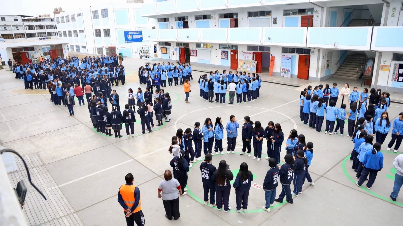 En Trujillo, el ejercicio preventivo se realizará en la I.E. N° 80041 José Carlos Mariátegui de La Esperanza.