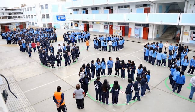 En Trujillo, el ejercicio preventivo se realizará en la I.E. N° 80041 José Carlos Mariátegui de La Esperanza.
