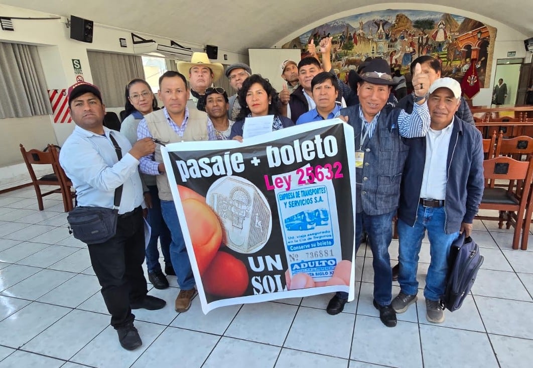 Dirigentes en la Municipalidad Provincial de Arequipa. Foto: GEC
