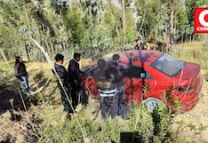 En zona desolada del cerro Ocopilla ubican auto robado en pleno centro de Huancayo