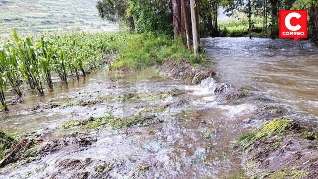 Tarma: lluvias inundan terrenos de cultivo y colapsan carreteras