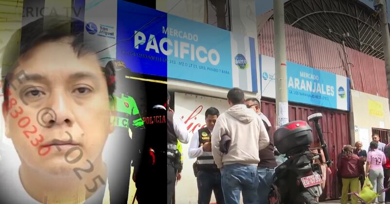 Nilton Monje, de 43 años, fue acribillado mientras atendía su carnicería en el mercado El Pacífico. La Policía analiza cámaras de seguridad y no descarta que se trate de un caso de extorsión.
