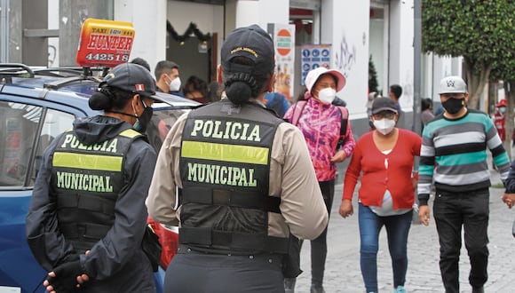 Policías municipales de Arequipa. Foto: GEC.