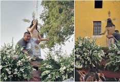 Ica: imagen de Cristo Salvador cae durante procesión y genera conmoción entre fieles