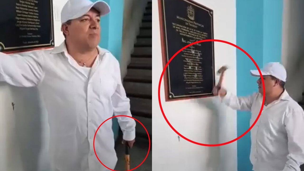 Autoridad llegó a fiscalizar institución educativa, cuya remodelación fue ejecutada por gestión anterior.