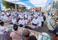 Pisco hace historia con el ceviche más grande del Perú y repartieron 33 mil plato gratis