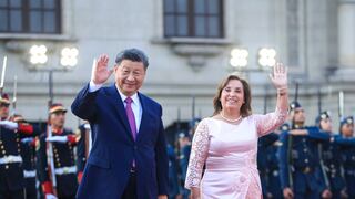 Dina Boluarte recibe al presidente de China, Xi Jinping, en Palacio de Gobierno