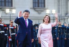 Dina Boluarte recibe al presidente de China, Xi Jinping, en Palacio de Gobierno
