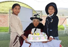 Juanita, la longeva mujer que celebra 116 años en Huancayo con música y palpa