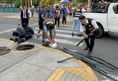 Caen presuntos ladrones de cobre que ocasionaban constantes apagones en El Agustino (VIDEO)