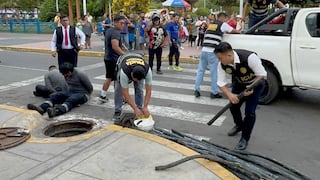 Caen presuntos ladrones de cobre que ocasionaban constantes apagones en El Agustino (VIDEO)