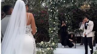Anthony Aranda rompió en llanto mientras Melissa Paredes caminaba hacia el altar (VIDEO)