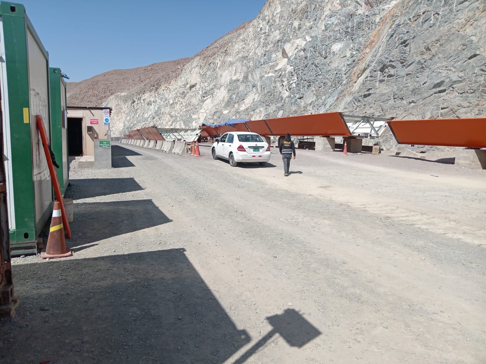 Campamento de obra tenía seguridad privada, pero no se percataron de robo. (Foto: Difusión)