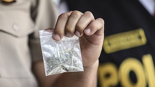 Intervienen a tres sujetos que vendían marihuana en exteriores de centro educativo en Huancayo