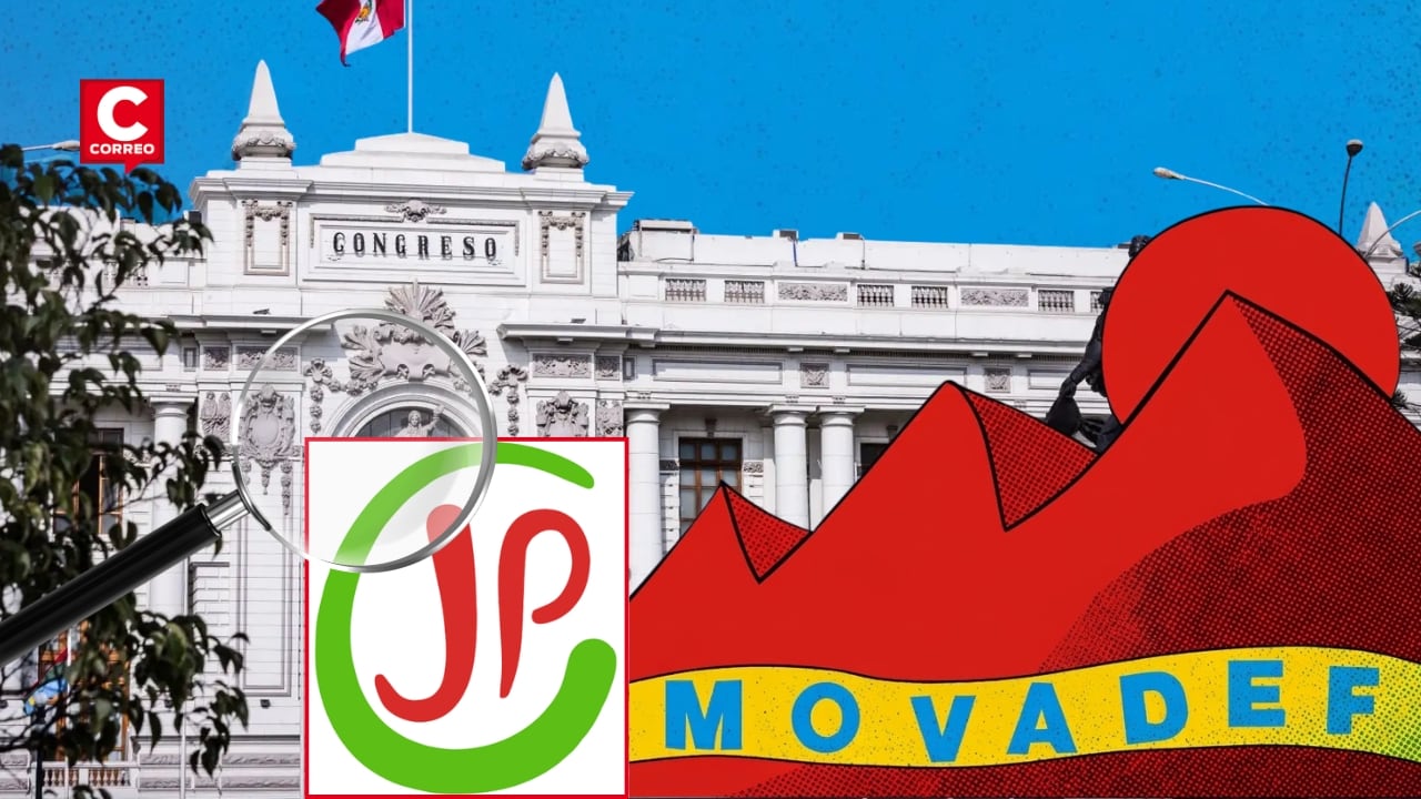 Congreso: 10 trabajadores de Juntos por el Perú figuran en planillón del Movadef. Composición: Diario Correo.