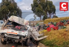 Conductor pestañea y vuelca camión cargado de frutas en Carretera Central