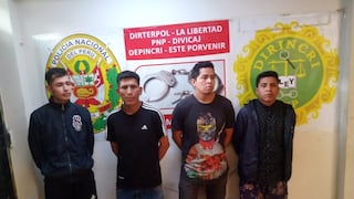 La Libertad: Detienen a cuatro presuntos miembros de la banda “Los Pulpos” 