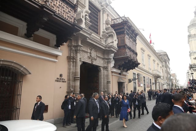 Keiko Fujimori inicia agenda de la Transmisión de Mando en Torre Tagle